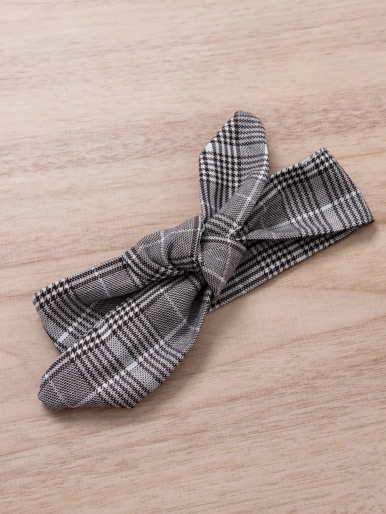 Body Conjunto de Body manga longa, calça e faixa Laço Xadrez