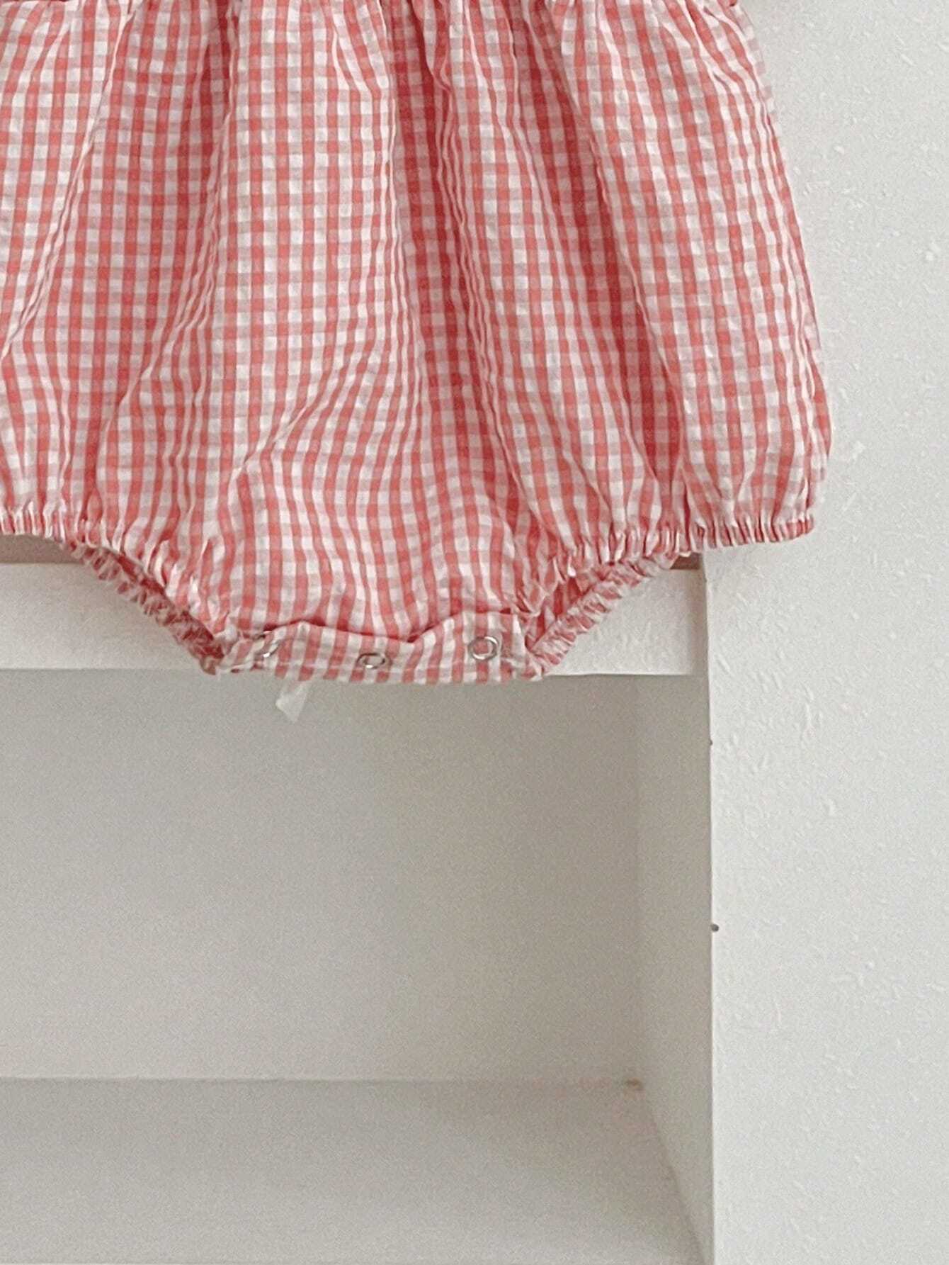 Body para Bebê Menina Rosa bordado Lavanda