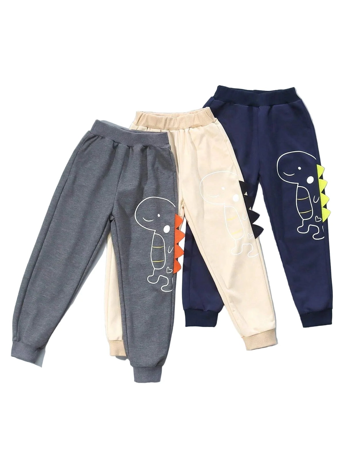 Kit Com 3 Calças Dino Em Ribana