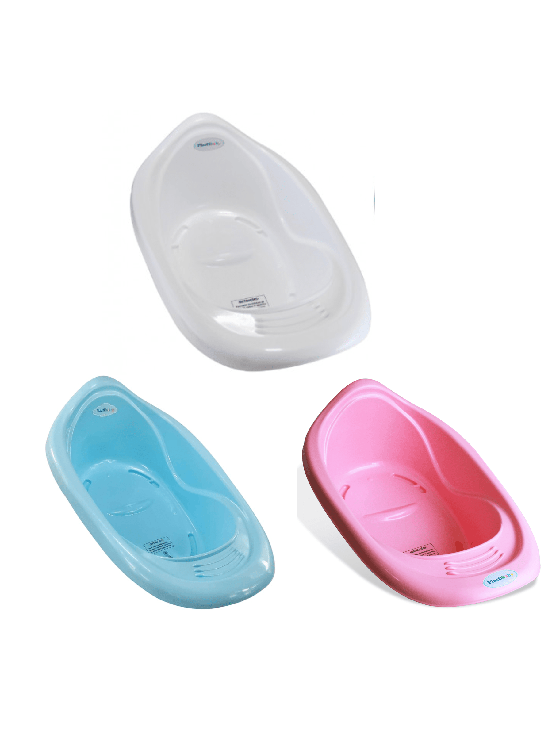 BANHEIRA DE BEBÊ 22L PLASTBA - RESISTÊNTE COM VALVÚLA