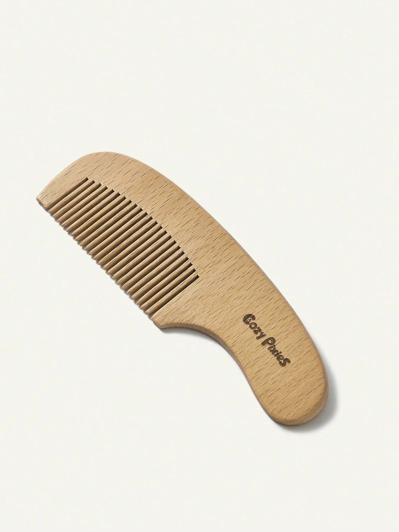 Kit Bebê Para Cabelo Bambu E Cerdas Naturais 3 Peças Marrom-claro