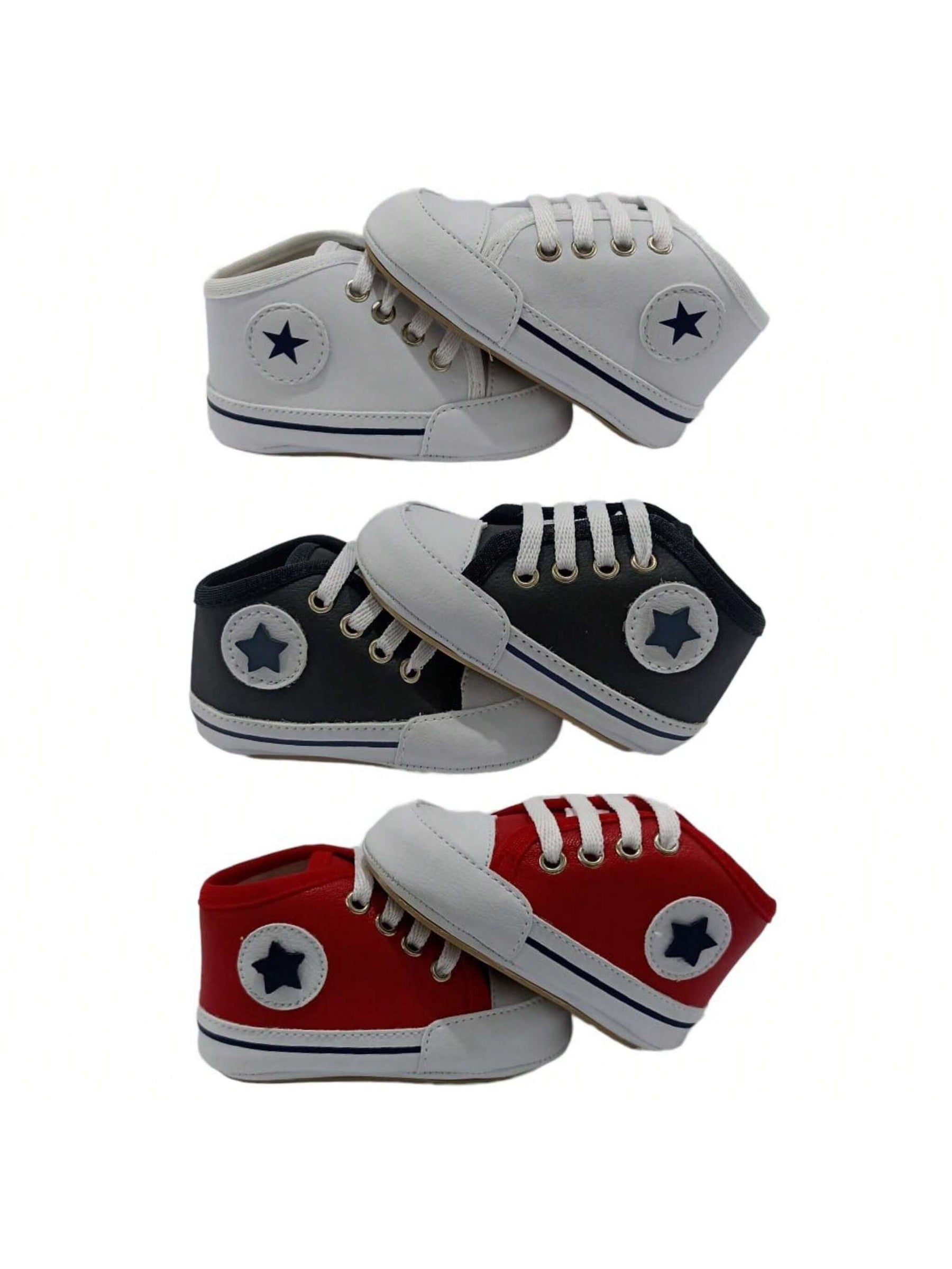 KIT 03 PARES Tênis Bebe unisex