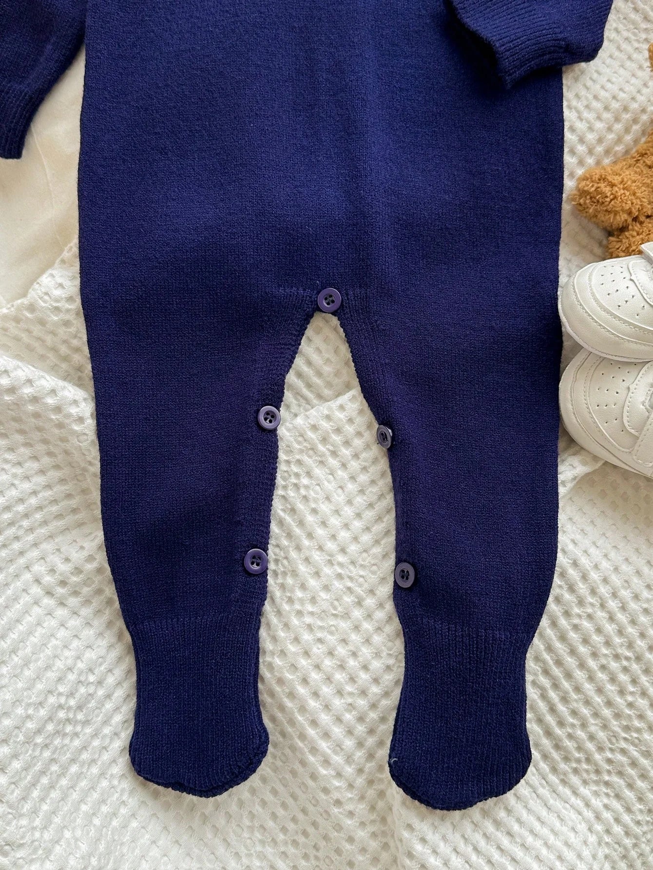 Saida de maternidade Tricot Azul Royal