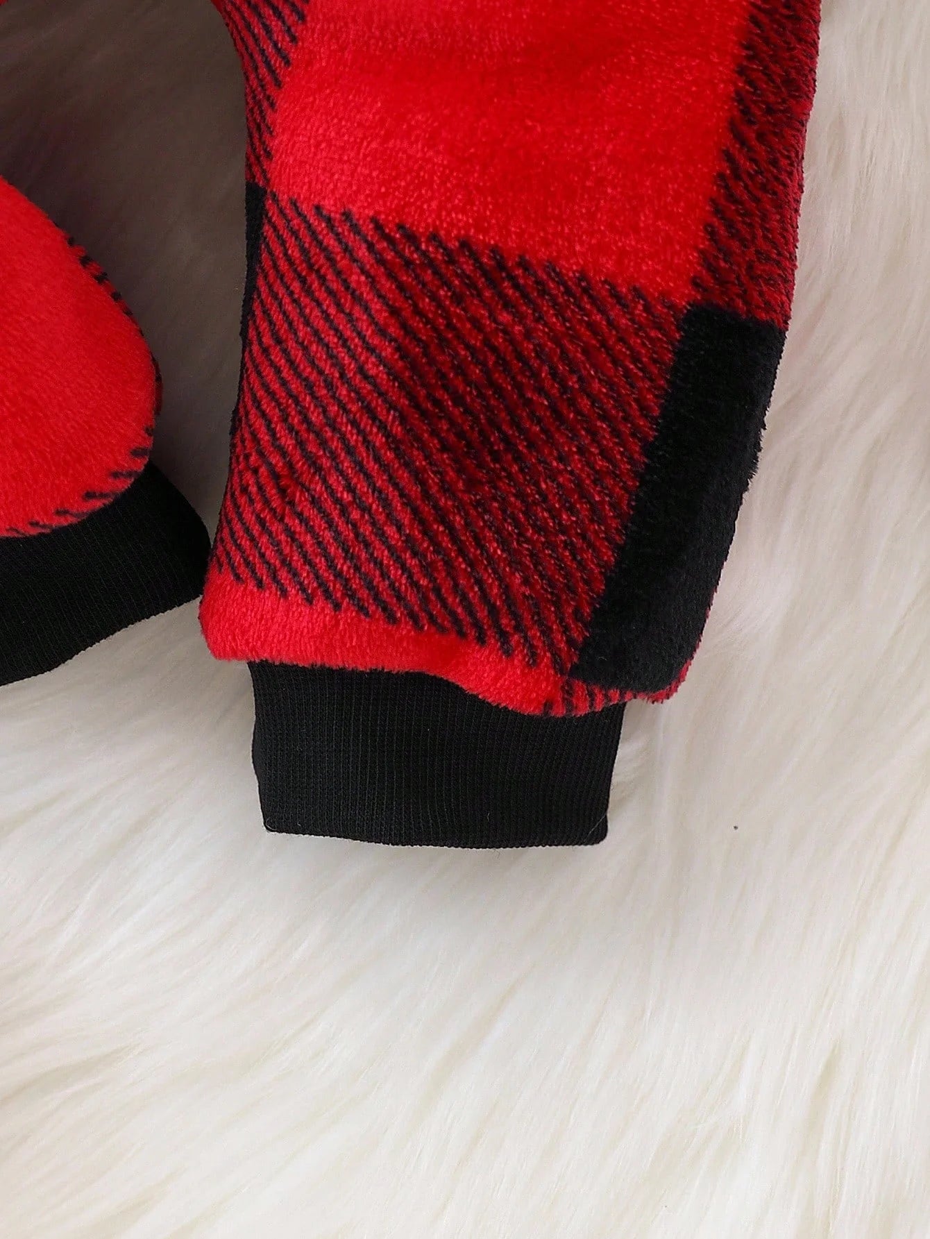 Macacão de Manga Longa e sapatinho Xadrez