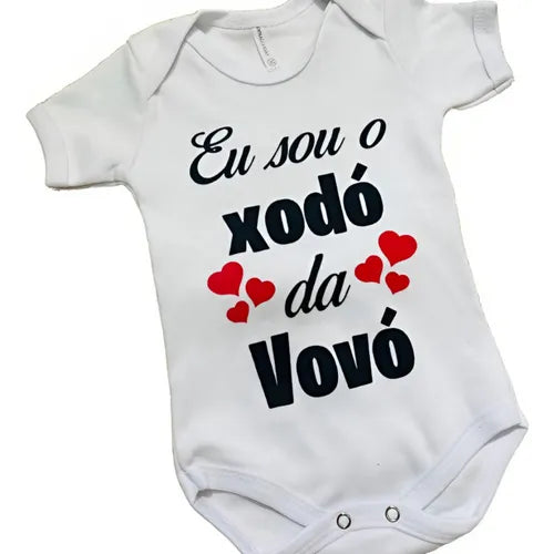 Body Mesversario De Algodão Xodó Da Vovó