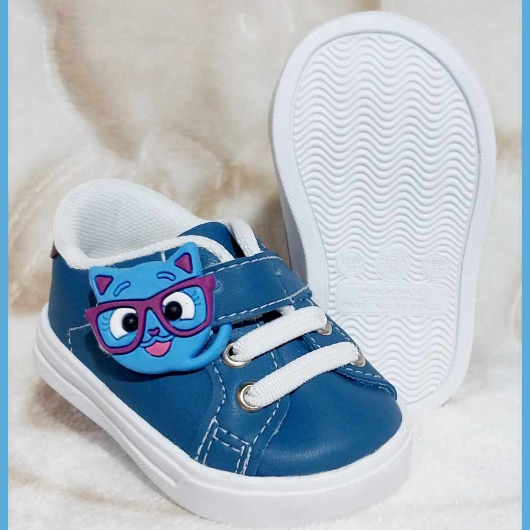 Tênis bolofofos Gatinho unissex infantil