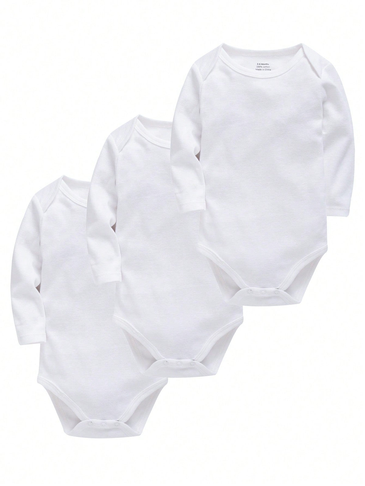 Conjunto 3 Peças Body Manga Longa Liso Unisex