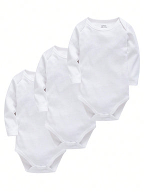 Conjunto 3 Peças Body Manga Longa Liso Unisex