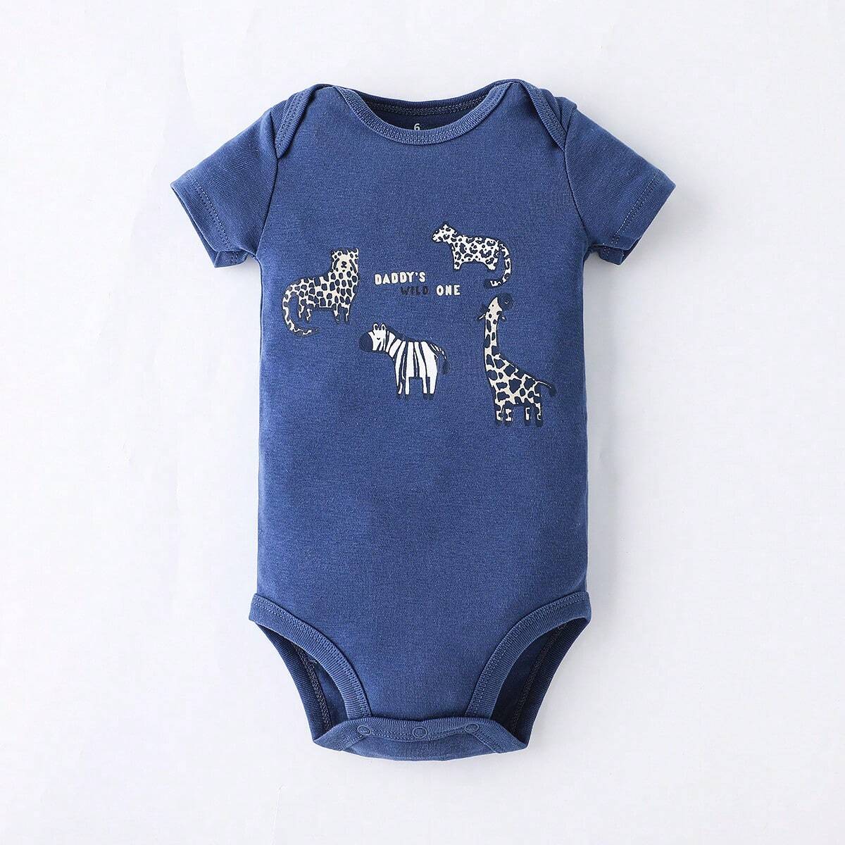 Kit body bebê 5 peças ZOO multicor