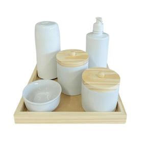 Kit Higiene Bebê Porcelana Maternidade Unissex Completo BAMBU