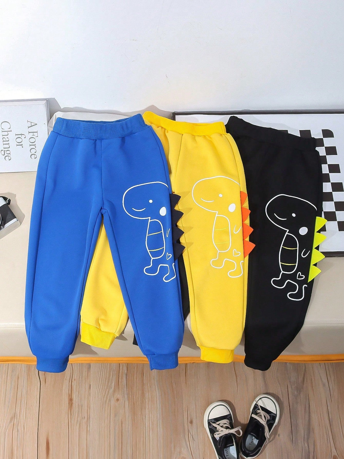 Kit Com 3 Calças Dino Em Ribana