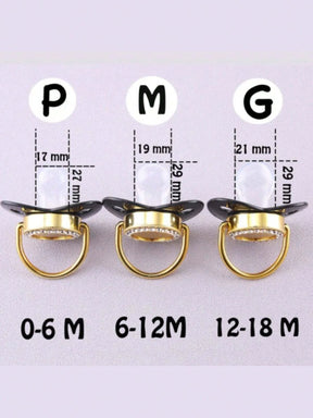 Kit chupeta + prendedor personalizado com nome para meninas e meninos