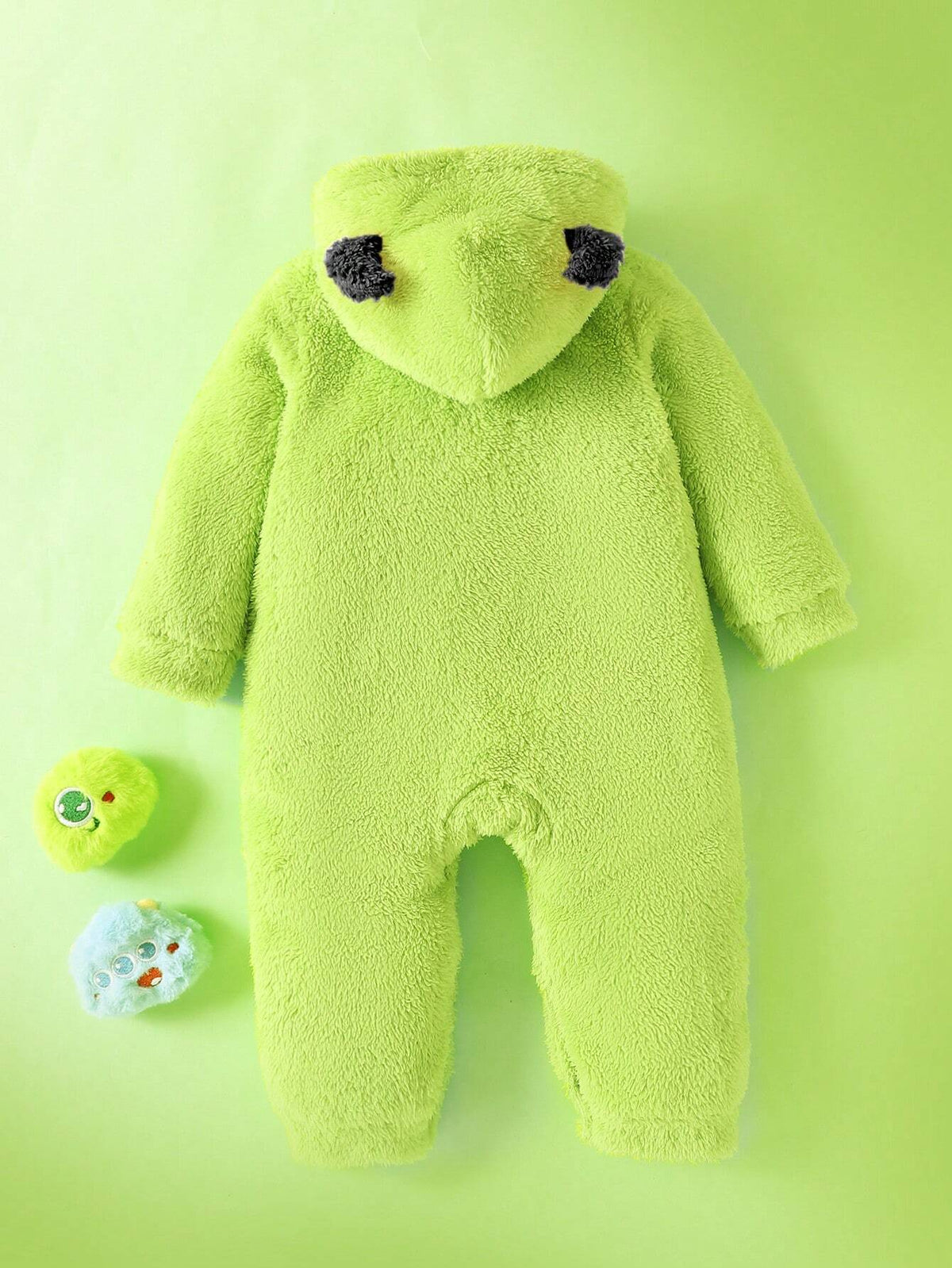 Macacão de Pelúcia com Capuz Bordado monstros S.A