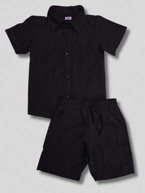 Conjunto Camisa e Short Confortável Em Viscolinho