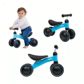 Bicicleta De Equilíbrio 4 Rodas Bebê Sem Pedal Infantil Criança Buba