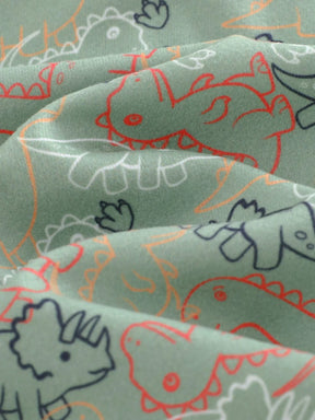 Kit com 2 Macacões de Zíper Algodão Dinossauros