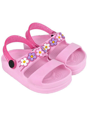 Kit 3 Pares Sandália Infantil Menina Papete Leve Calce Fácil