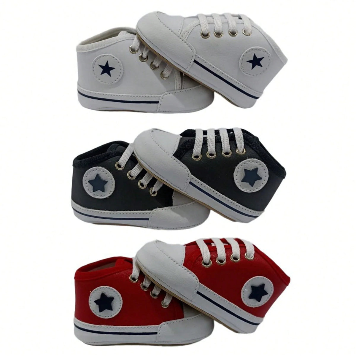 KIT 03 PARES Tênis Bebe unisex