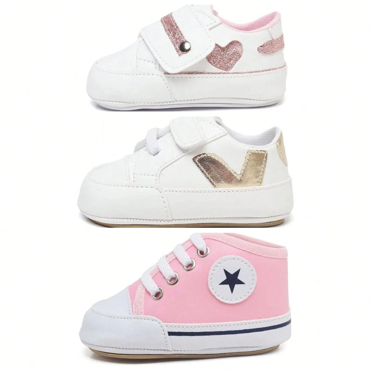 Kit 03 Pares Menina Princesa Bebê