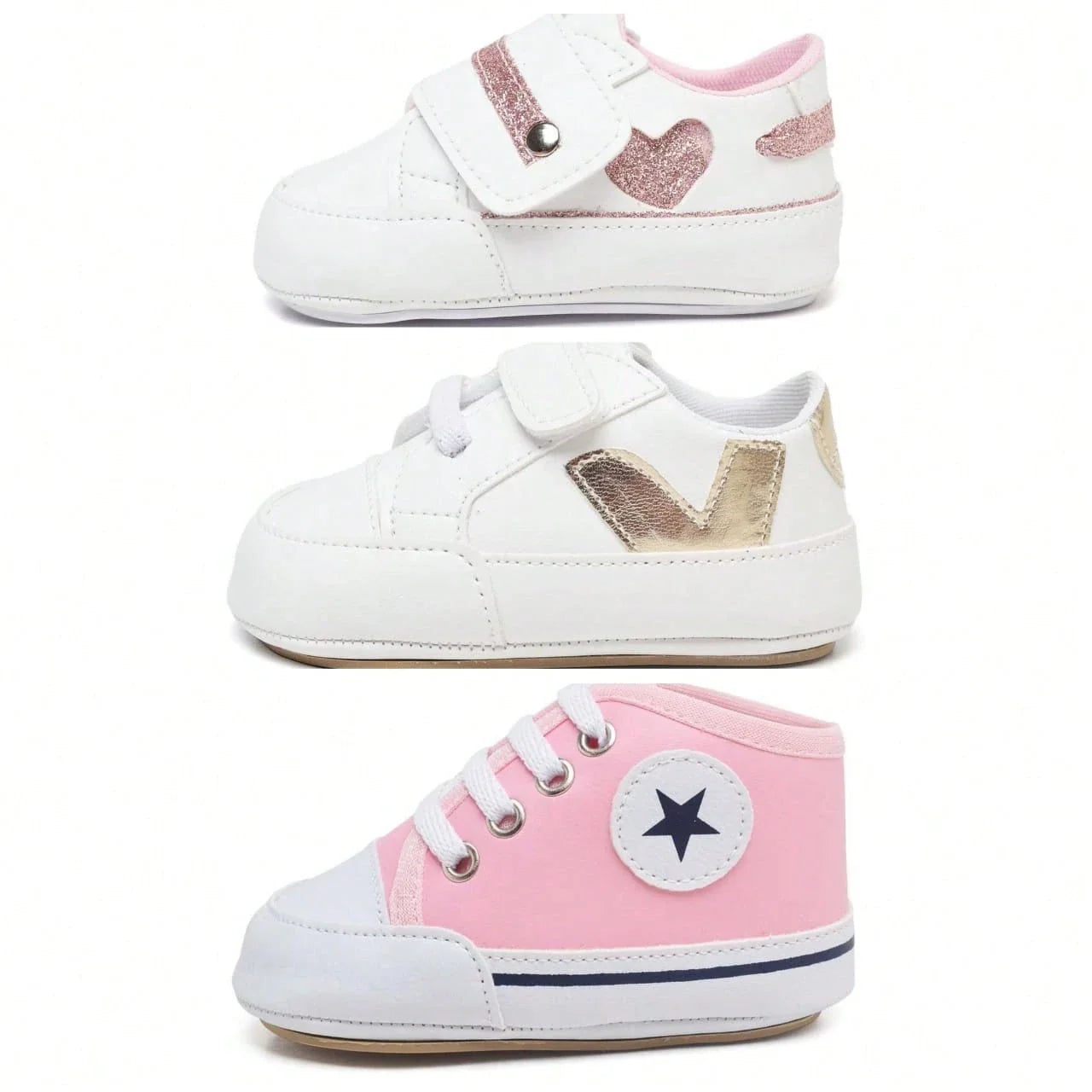 Kit 03 Pares Menina Princesa Bebê