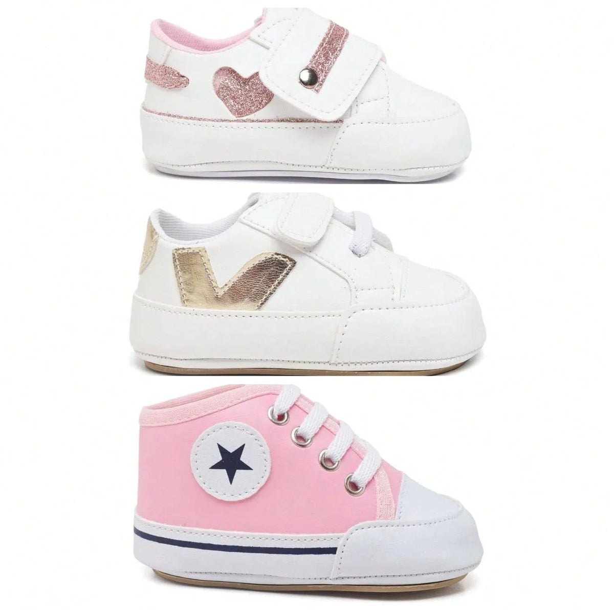 Kit 03 Pares Menina Princesa Bebê