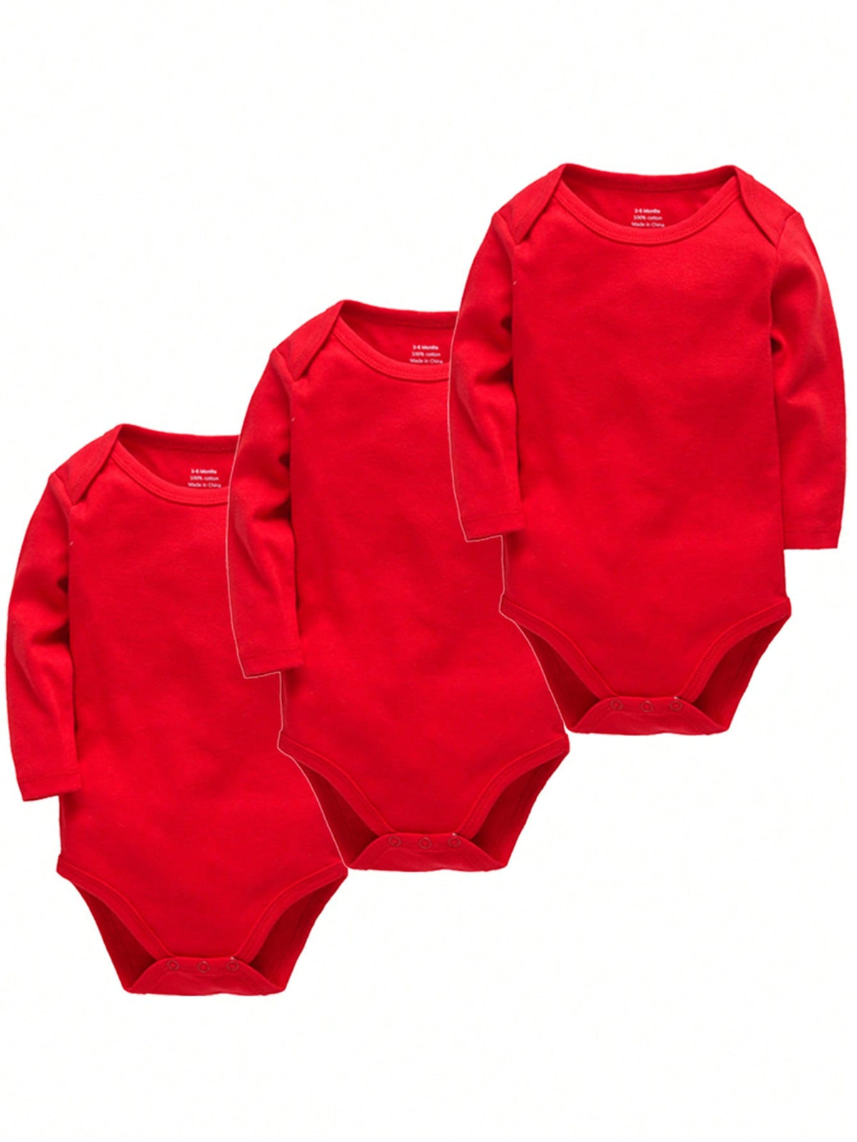 Conjunto 3 Peças Body Manga Longa Liso Unisex