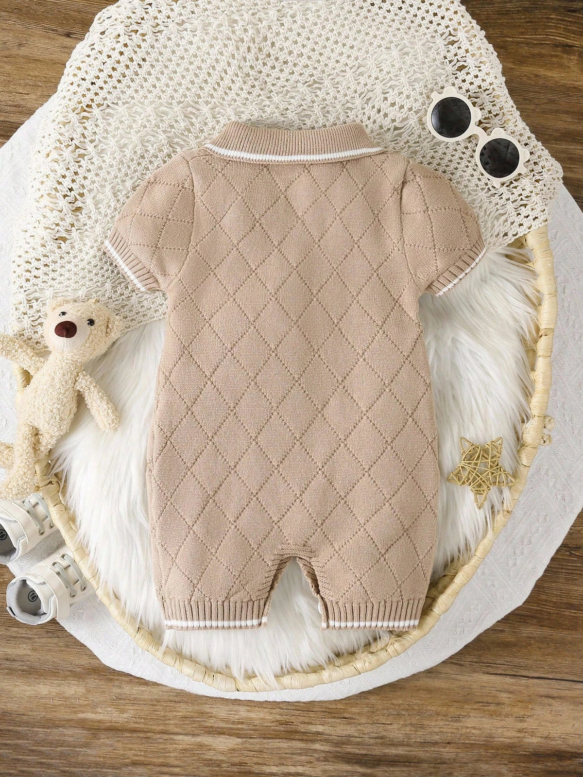 Macacão Polo Manga Curta Elegance