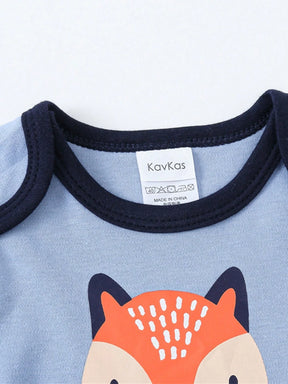 Conjunto 3 peças  Body de Manga Longa Estampado menino