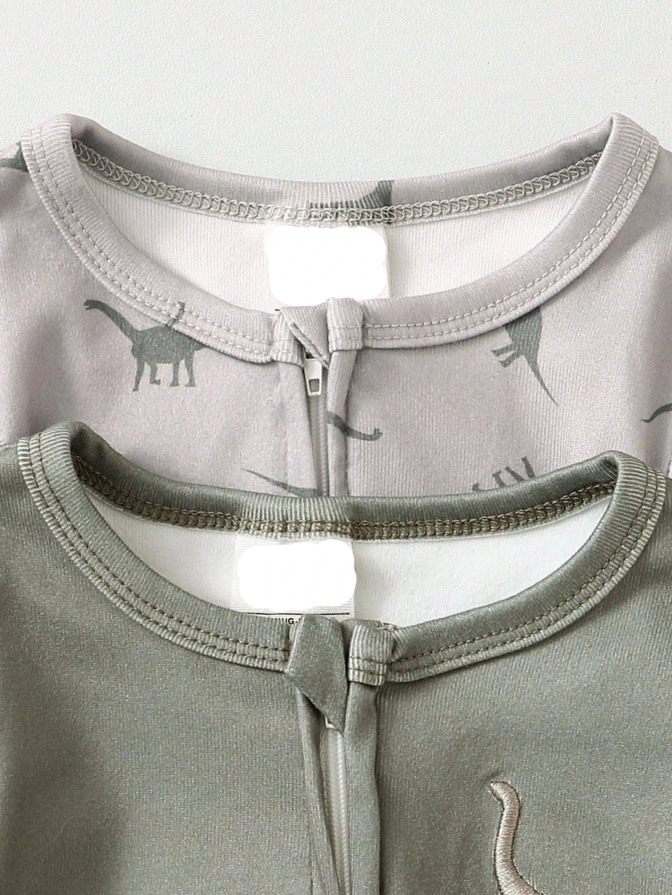 Kit Macacão com Zíper para Bebê com 2 unidades - Dino