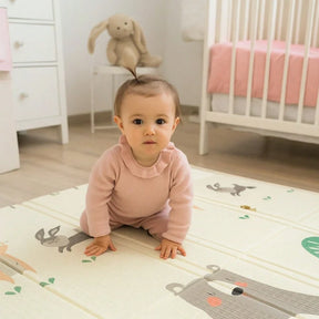 Tapete Infantil Dobrável  195 cm x 150 cm Impermeável Antiderrapante Conforto URSO