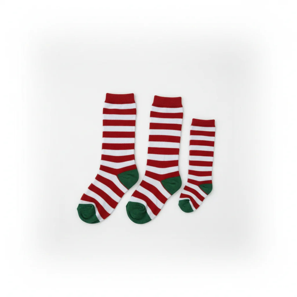 Meia 3/4 Cano Longo Bebê ao Infantil Natal UNISSEX