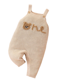 Romper em tricot Bege