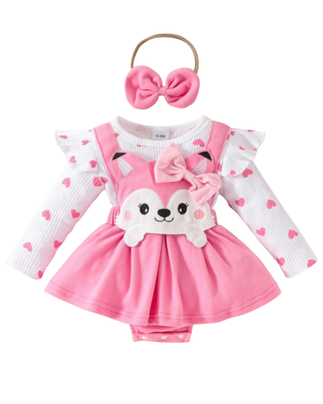 Conjunto Raposinha Com Tiara